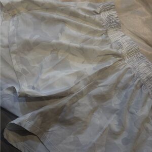 DSG Women's Athletic Shorts in Light Gray Camo